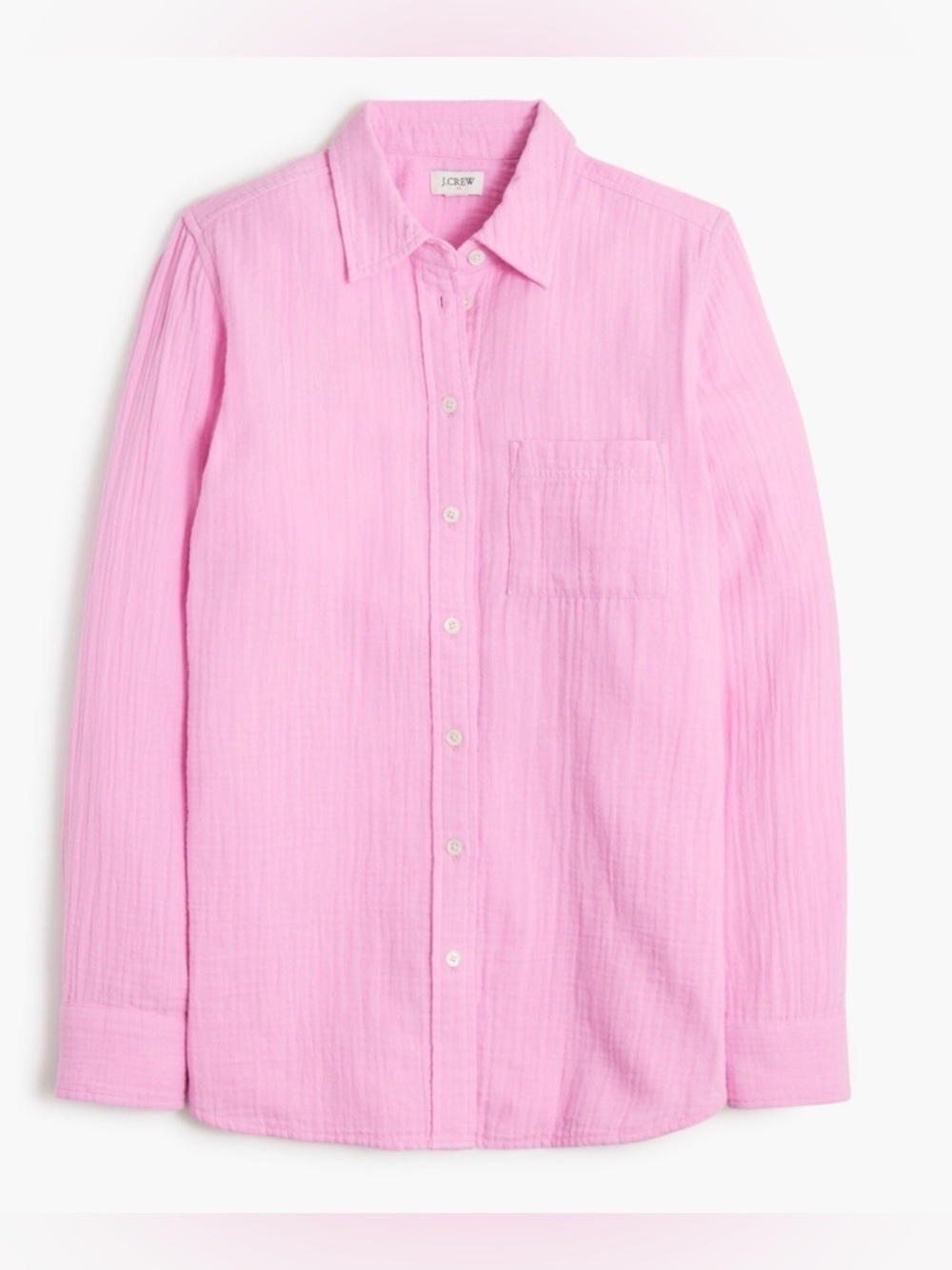 J. Crew Women’s Light Pink Long-Sleeve Button-Down Shirt